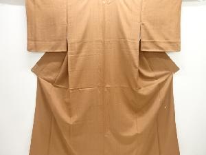 作家物　由水十久　本加賀手織り節紬一つ紋着物